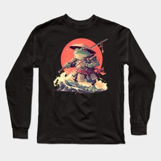 samurai frog Long Sleeve T-Shirt